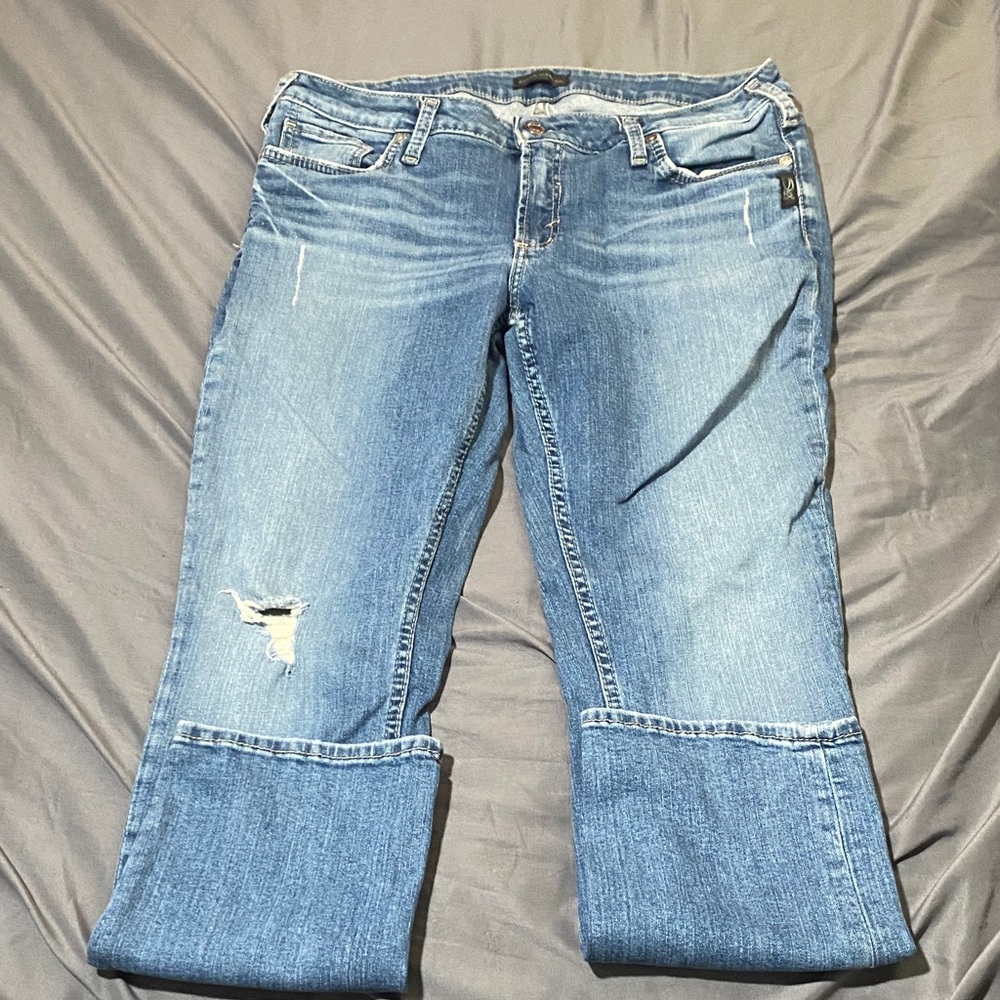 Silver Jeans Women's Light Blue Boyfriend Jeans